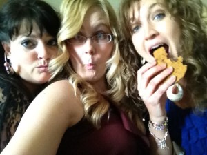 That time I got to hang out with Jessica Patch! Also pictured, the fabulous Lindsay Harrel and a really tasty cookie from Jessica.