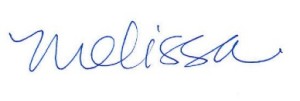 Melissa First Name Sig